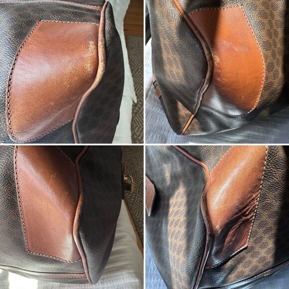 Authentic Vintage Celine Macadam Canvas Boston Travel Bag - Picture 13 of 16